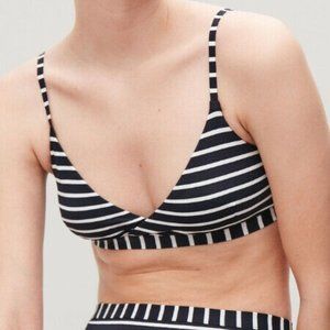 COS Navy Striped Bikini Crop Top Bralette